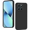 YUXING Silicone Cover per Honor X6a - Moda Modello Carino Custodia Design Sottile Slim Cover Antiurto, Antiscivolo Elegante, Protezione Totale (Nero)