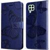 DENDICO Cover per Galaxy A22 4G / M32 4G / M22 4G, Portafoglio Custodia in PU Pelle per Samsung Galaxy A22 4G / M32 4G / M22 4G, Antiurto Cover a Libro con Slot per Carte, Blu
