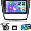 NHOPEEW 2+64G 9 Pollici Radio Android per BMW Serie 1 E81 E82 E87 E88 2005-2011 - Wireless CarPlay & Android Auto, Navigazione GPS, Controllo del Volante, FM RDS, Split Screen