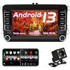 FAJSE Autoradio Android per VW Passat B6 B7, Golf 5 6, Jetta, Tiguan, Polo, Touran, Caddy, T5 | CarPlay wireless & Android Auto, 4G LTE, WiFi, Bluetooth, Touchscreen, Controlli al volante