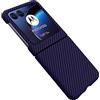 COQUE Custodia Motorola Razr 40 Ultra Shell, Cover per Telefono Pieghevole in Fibra di Carbonio per Motorola Razr 40 Ultra 5G-porpora