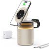 BLKE S Altoparlante Bluetooth 3 in 1 con lampada da comodino e stazione di ricarica a induzione - compatibile con iPhone 17/16/15/14/13/12 Pro Max, Apple Watch e auricolari con ricarica wireless, 33W Giallo