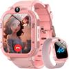 Blackview Smartwatch per Bambini, Smartwatch con Chiamate GPS 4G, Chat Vocale, Videochiamata, SOS, Gioco, Fotocamera, Calcolatrice, Contapassi, Sveglia, per Ragazzi e Ragazze, Batteria da 800 mAh