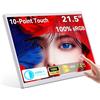 Prechen Monitor Touchscreen, 21.5 Pollici Schermo Touch Computer 1080p con Supporto VESA, Display PC, 75 Hz, Monitor Multi Touch, DC, HDMI e USB-C per Smartphone e Telefoni