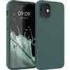 kwmobile Custodia Compatibile con Apple iPhone 12 / iPhone 12 Pro Cover - Back Case per Smartphone in Silicone TPU - Protezione Gommata - verde blu