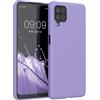 kwmobile Custodia Compatibile con Samsung Galaxy A12 Cover - Back Case per Smartphone in Silicone TPU - Protezione Gommata - lavanda lilla