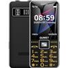 Guwet G600 2G Telefono Cellulare per Anziani con Tasti Grandi, Funzione SOS, Antiurto e anticaduta, Schermo 2,4, Batteria Grande per Lunga Durata d'Uso, Doppia SIM con doppio standby, Nero