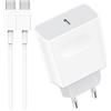 Nanaisse Caricatore USB C per iPhone 16/16 Pro/16 Pro Max/16 Plus/15/15 Pro/15 Pro Max/15 Plus, 30 W con cavo di ricarica USB C da 2 m, cavo di ricarica rapida per Pad Pro 12.9, Samsung Galaxy S23 S22 S21