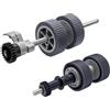 Laratechuu PA03540-0001 PA03540-0002 - Rullo per freno e piccone, con albero per Fujitsu Fi-6130, Fi-6130Z, Fi6130Z, Fi-6140, Fi-6140Z, Fi-6230, Fi-6230Z, Fi-6240, Fi-6240 Z Fi-61 25 Fi6225 Fi-6225 Kit Rulli (1)