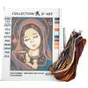 TOMASELLI MERCERIA Kit Quadretto Mezzo Punto Figura Sacra Aida + Matassine + Ago
