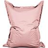 Lumaland - Poltrona a sacco gigante XXL, 140 x 180 cm, cuscino impermeabile per interni ed esterni con oltre 3 milioni di perline EPS adattabili, con rivestimento lavabile, colore rosa pastello