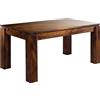 MASSIVMOEBEL24.DE Metro Life #157 Tavolo allungabile in Legno di sheesham - Laccato/Life Honey 140-180/220x90x76
