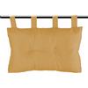 Caritex Cuscino Testata Letto Con Passanti a Strappo, Cuscino Testiera Letto Imbottito Con Fiocco di Poliestere, Montaggio Rapido, con Bottoni Decorativi 45x70 cm Modello Bea S809 (Cammello)