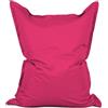 Lumaland - Enorme pouf Luxury, XXL, 380 litri, 140 x 180 cm, per interni ed esterni, pink, Indoor & Outdoor XXL - 140 x 180 cm