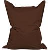 Lumaland - Enorme pouf Luxury, XXL, 380 litri, 140 x 180 cm, per interni ed esterni, marrone, Indoor & Outdoor XXL - 140 x 180 cm