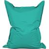 Lumaland - Enorme pouf Luxury, XXL, 380 litri, 140 x 180 cm, per interni ed esterni, turchese, Indoor & Outdoor XXL - 140 x 180 cm