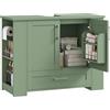 FOREHILL Mobile Sottolavabo per Bagno con 2 Ante 80x30x63,5cm Verde