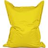 Lumaland Poltrona Sacco Big Puff XXL 380l Imbottitura innovativa 140 x 180 cm per Interni ed Esterni Giallo