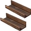 KMQRDZi Scaffale da parete in legno massello, 32 cm, divisorio unilaterale, rustico, stile minimalista, adatto per soggiorno, camera da letto, corridoio, bagno, cucina (2)