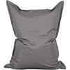 Lumaland - Enorme pouf Luxury, XXL, 380 litri, 140 x 180 cm, per interni ed esterni, Grau, Indoor & Outdoor XXL - 140 x 180 cm