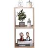 ETNIC ART Doppio Cubo arredo portaoggetti Libreria Scaffale Rovere 35x30x70 legno MDF mensola scaffale Design Ufficio ingresso soggiorno