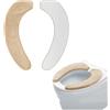 ZHYUAN 2 Pezzi Appiccicoso Cuscino del Sedile del Water,Coprisedile Tappetino WC,Universale Coprisedile per WC,Cuscino per Sedile WC,Copriwater Tappetino Lavabili Spessa,per Donne, Mamme in Attesa, Anziani