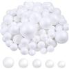 Caiyloxn 80 palline di polistirolo, 5 misure, per fai da te, decorazioni fai da te, 2 cm, 2,5 cm, 3 cm, 4 cm, 5 cm