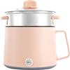 SABUIDDS Pentola elettrica da 1,7 l, multifunzione elettrica con funzione di mantenimento del calore, portatile, veloce, antiaderente, per la casa, l'ufficio, colore rosa
