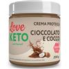 Love Keto Crema Proteica Gusto Cioccolato e Cocco 200 Grammi 1 Pezzo