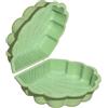 Tiktaktoo Conchiglia per acqua, sabbiera, 2 pezzi, in plastica, conchiglia con copertura, verde pastello con stelle marine
