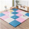 Unipampa Tappeto Puzzle 16 Pezzi per Bambini in Schiuma EVA - Tappetino da Gioco Impermeabile, Antiscivolo, Morbido 30x30x1 cm
