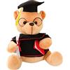 MyrkalaToy Peluche a forma di orso di laurea 2026 Peluche Orso della Laurea Orsacchiotto di Peluche con Cappello Laurea e Abito da Laaurea per Ragazzi Congratulazioni Giorno di Laaurea Scuola