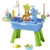 Generico Tavolo Gioco d'Acqua,con Gioco della Pesca Incluso - Giocattolo con Acqua Corrente | per Giardino, Estate, Asilo, Scuola Materna, Patio, Campeggio, Bambini E Bambine