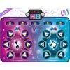 maysida Tappetino da ballo per 2 utenti, elettronico, per giochi di danza, modalità 1 o 2 giocatori, tappetino da gioco, con scatola di batterie, a LED, per bambini e bambine 3-12 anni
