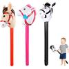pclapora 3 Pezzi Bastone da Cavallo Gonfiabile, Cavalli Bastoni Gonfiabili, Cavallo a Bastone Gonfiabile Animali, Palloncini a Forma di Cavalli per Decorazioni per Feste di Compleanno