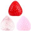 HTTDSLF 3 Pezzi Taba Squishy Kit, Antistress con Forma Realistica di Una Fragola e Frutta, Fufu Squishy, Antistress Giocattoli da Spremere di Fragola