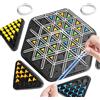 Generico Chain Triangle Game, Triggle Game, Triggle Board Game, Chain Triangle Game, Triangle Chess, Funny Chain Triangle Game, Classic Strategy Board Game for Collecting for Children, Adults