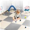 Unipampa Tappeto Puzzle 20 Pezzi, Tappeto da Gioco per Bambini, Tappetino da Gioco, Puzzle Tappeto, Tappetini Puzzle Morbido Antiscivolo Sicuro e Durevole, per allenamento, yoga, bambini 30 * 30 * 1cm