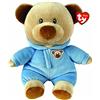Ty - Peluche, Baby Ty Orsacchiotto con Pigiamino Azzurro, Morbido Pupazzo Orsetto Vellutato, il Peluche Pensato per i Neonati, 28 cm, 32045