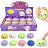 FRGITYGIFT Dumpling Squishy XXL, 12 pezzi Mystery Glitter Dumpling Squishy originali, con scatola di plastica per cottura a vapore, simpatiche e carine, palline antistress riempite, a forma lenta (#D)