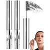 ZKUNL 2 pezzi Mascara in Metallo, Curling Eyelash Iron, Long Lasting, Non-Clumping, Flake Proof, Bristle Less, Prime Lash Mascara, Smudge Proof Black