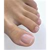 MouyouGlow Falso Unghie Finte Piedi Corte,Squared Nudo Unicolore Natural Design Estate INS Fake Feet Toe Nails Full Cover Foot Press on Nails,Artificial Toenails