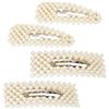 YFTRFR 4 Pezzi Fermagli per Capelli in Perle Vintage Fermagli per Capelli con Perle Artificiali Accessori Eleganti Eleganti e Alla Moda Accessori per Sposa e Donna Luccicanti Forcine per Francesi