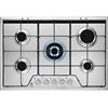 Electrolux - Piano cottura a gas KGS 7534 SX finitura inox da 75cm