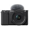 Sony Fotocamera digitale Sony ZV-E10 + E PZ 16-50mm F3.5-5.6 OSS II MILC 24,2 MP CMOS 6000 x 4000 Pixel Nero [ZVE10KB.CEC]