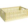Hay - Cestino Colour Crate - Giallo - Polipropilene riciclato - Designer Hay Studio