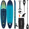 AQUALUST 12.0 iSUP Board Stand Up Paddle Set tavola da surf gonfiabile 365 cm SUP 170 kg turchese