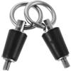SHINEOFI 2 Pezzi Tappo di Scarico con Maniglia in Inox per Barca in Acciaio Inossidabile e Gomma Compatibile per Impianti Idraulici Nautici e Viaggi in Mare Prolungati