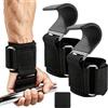 Tuxvealu Fitness - Ganci per sollevamento pesi, per uomini e donne, con imbottitura spessa per il polso, per powerlifting, sollevamento e tiraggio, per bar, Rows e Deadlift