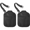 Accarugty Confezione da 2 coperture protettive per racchette da pickleball, custodia protettiva in neoprene con ampia apertura con cerniera, passante per appendere e tasca portaoggetti in rete, borsa